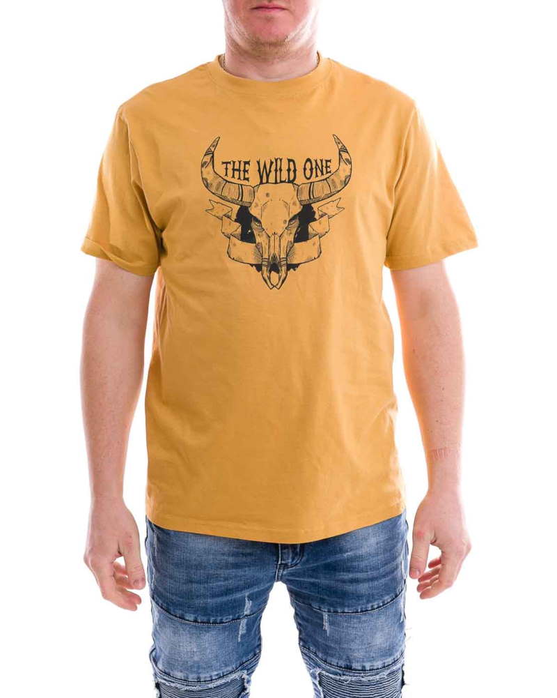 Pánske tričko THE WILD ONE - horčicové