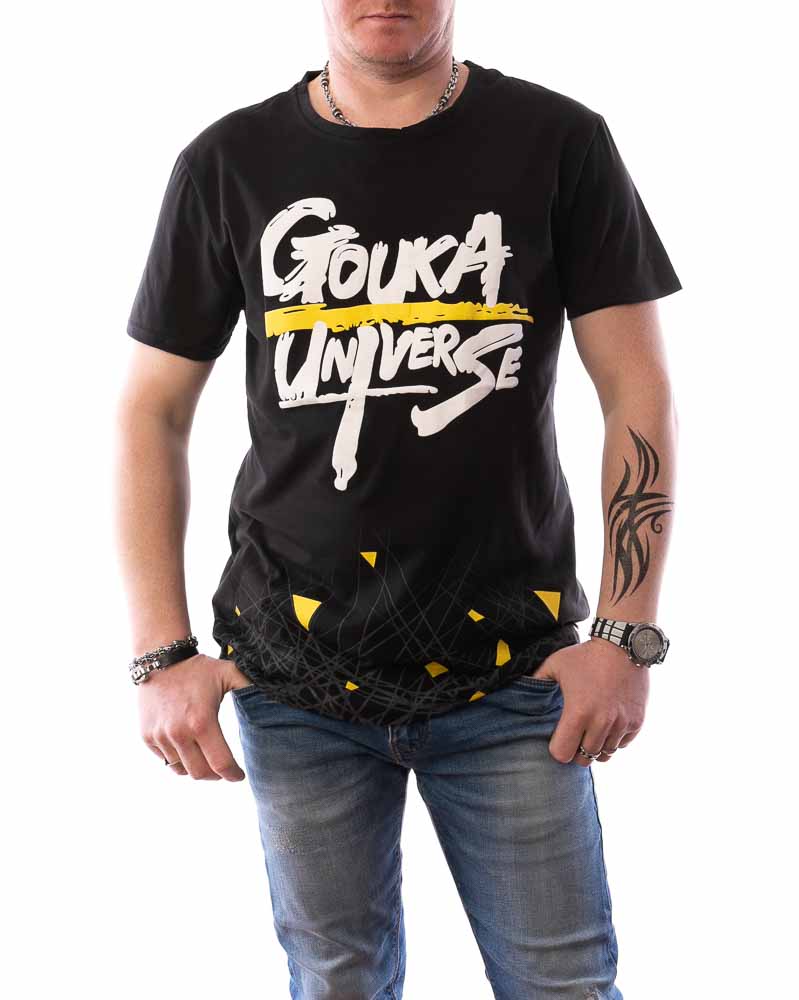 Pánske tričko GOUKA UNIVERSE - čierne