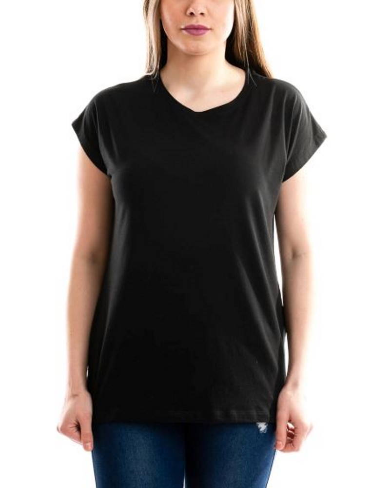 Dámske bavlnené tričko BIG CLASSIC - čierne