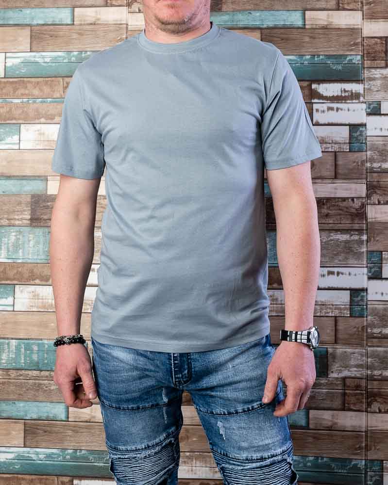 Pánske bavlnené tričko CLASSIC - modré