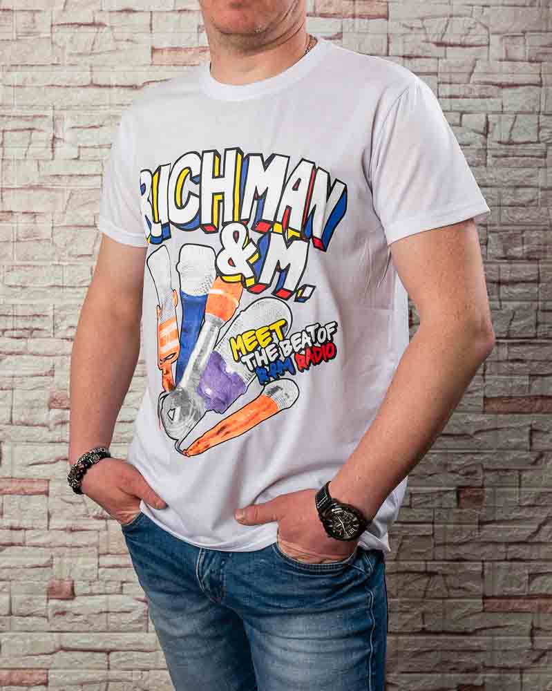 Pánske tričko RICHMAN A M - biele