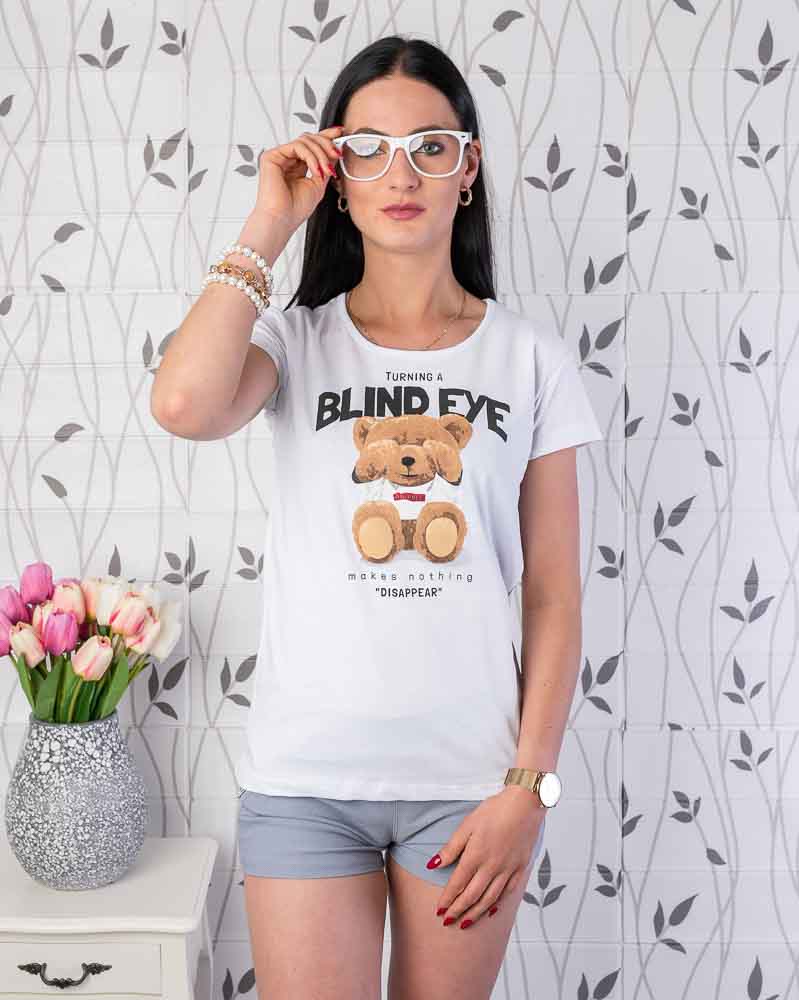 Dámske tričko BLIND EYE - biele